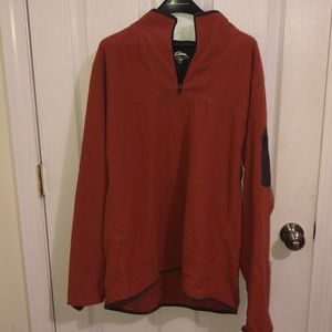 Burnt Orange Quarter- zip Pullover